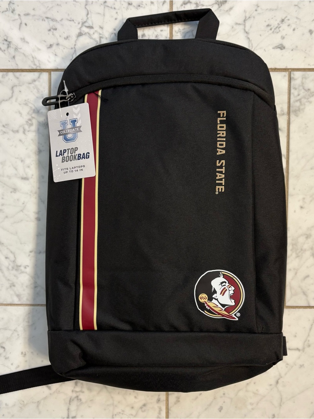 FSU SOAR Collegiate 14 Inch Laptop Backpack FLORIDA STATE Black NCAA
